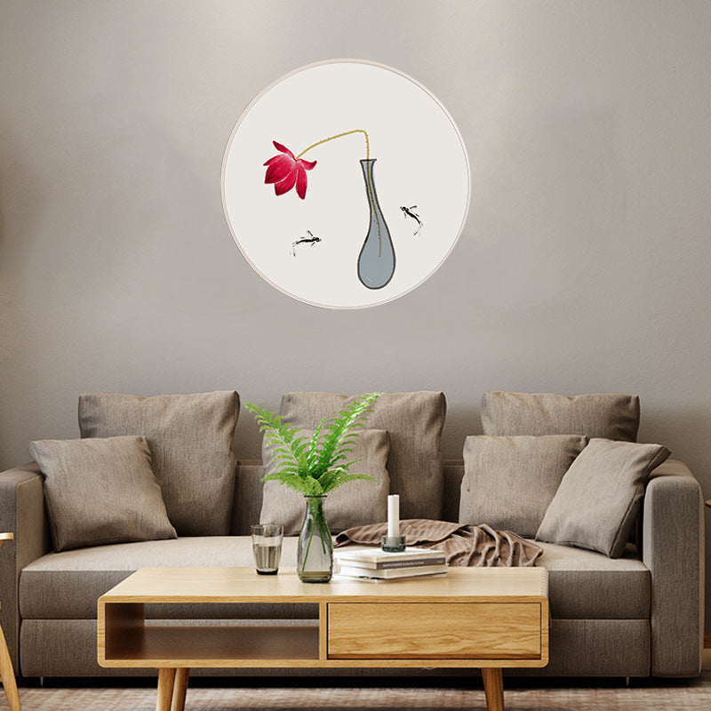 Chinese Circular Ink Wall Painting - HOMYEA