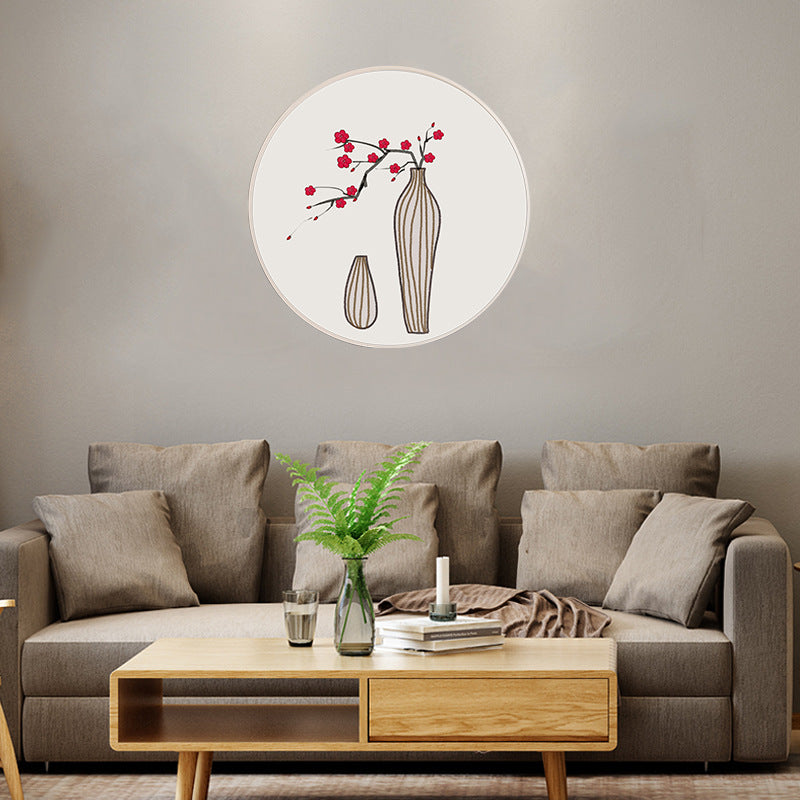 Chinese Circular Ink Wall Painting - HOMYEA