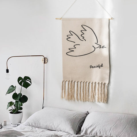 Modern Cotton and Linen Tapestry - HOMYEA