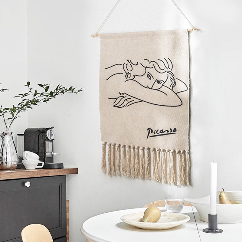 Modern Cotton and Linen Tapestry - HOMYEA