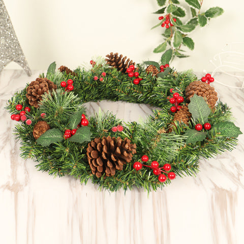 Christmas Big Pine Wreath - HOMYEA