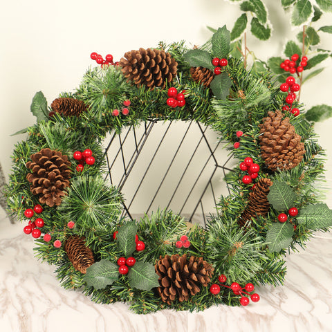 Christmas Big Pine Wreath - HOMYEA