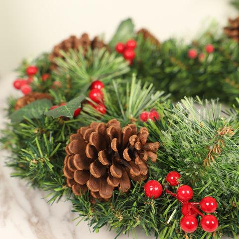 Christmas Big Pine Wreath - HOMYEA