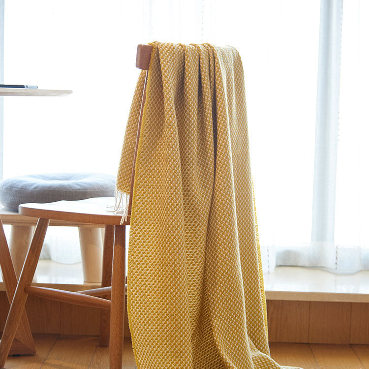 Fringe Lace Thin Blanket - HOMYEA