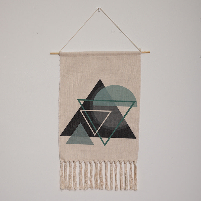 Printed Fringed Tapestries - HOMYEA