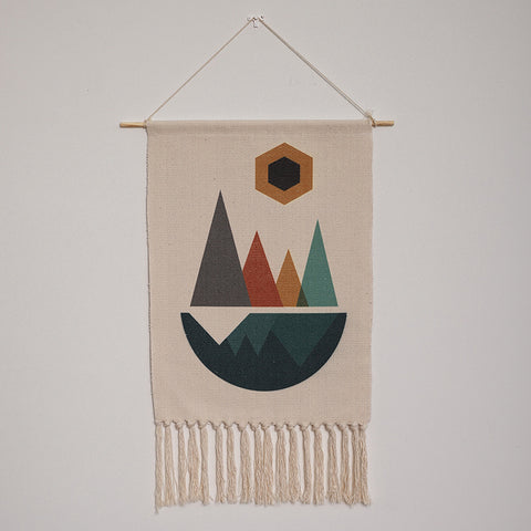 Printed Fringed Tapestries - HOMYEA