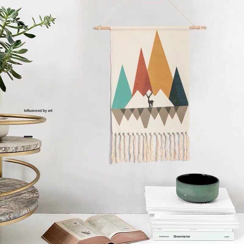 Hand Woven Tassel Tapestries - HOMYEA