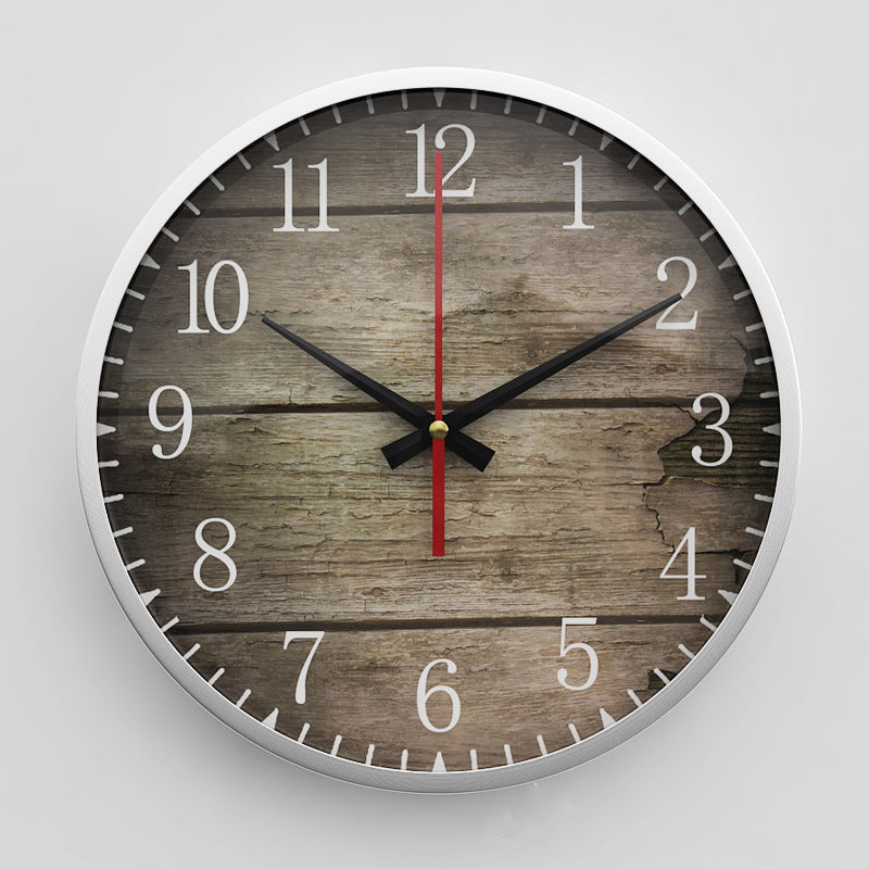 Mute Metal Wall Clock - HOMYEA