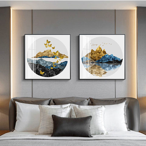 Chinese Landscape Fresco Wall Art - HOMYEA