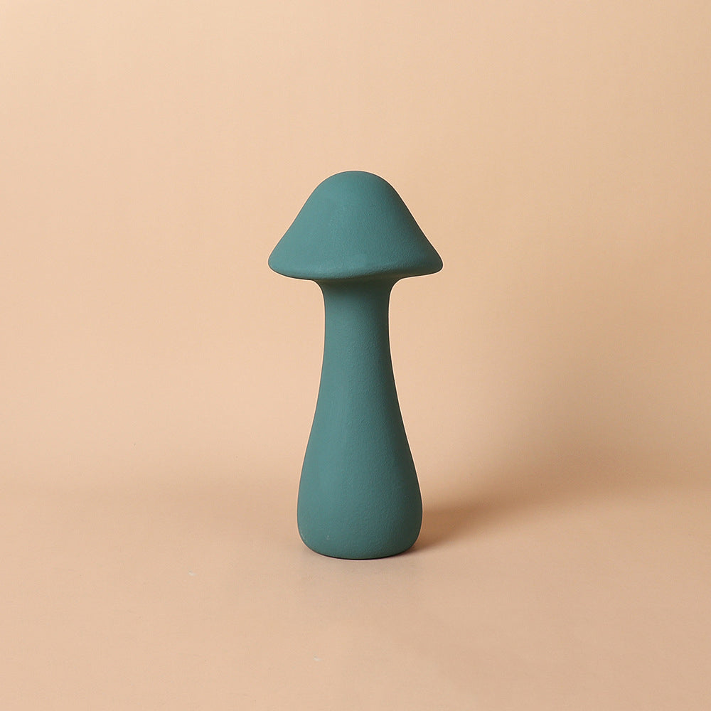 Morandi Ceramic Mushroom Ornaments - HOMYEA