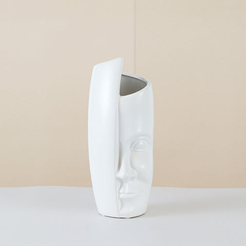 Face Shape Ceramic Vases - HOMYEA