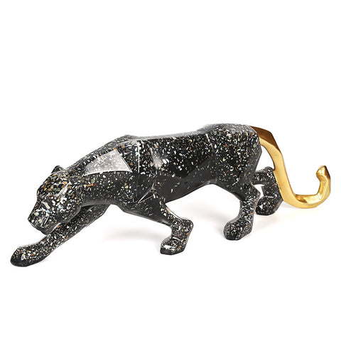 Resin Leopard Sculpture - HOMYEA