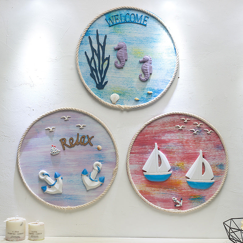 Circular Resin Marine Mural - HOMYEA