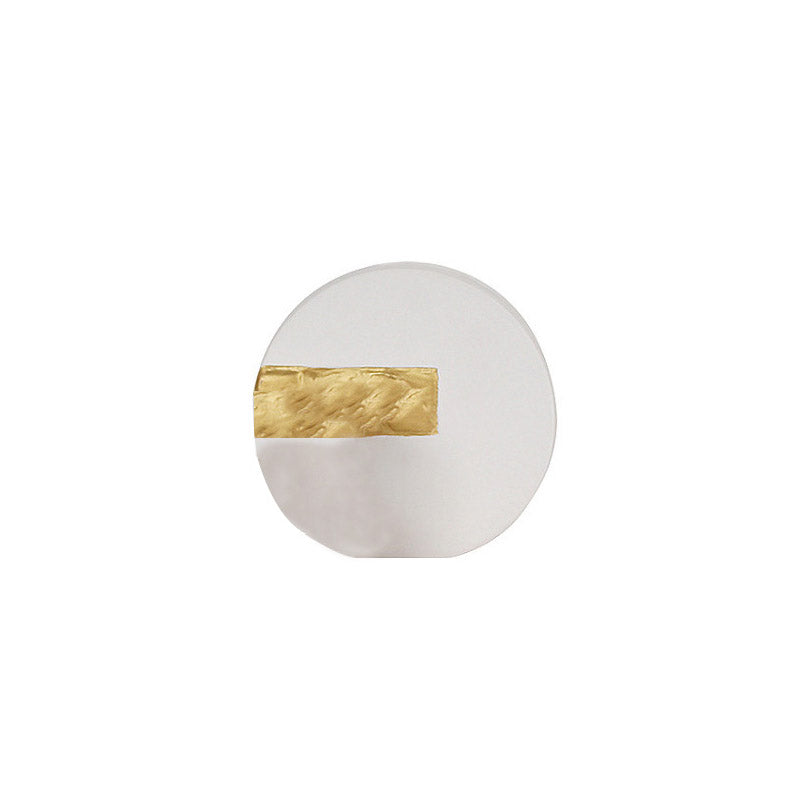 Modern Ceramic Round Square Gold and White Vases - HOMYEA