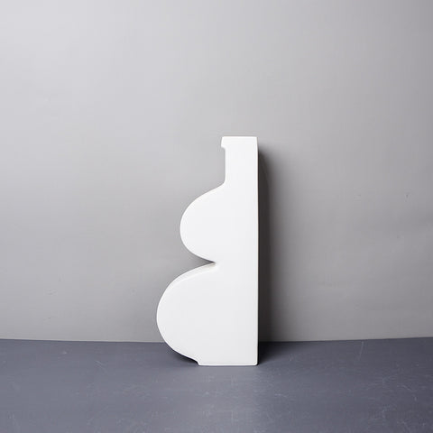 Ceramic White Vase - HOMYEA