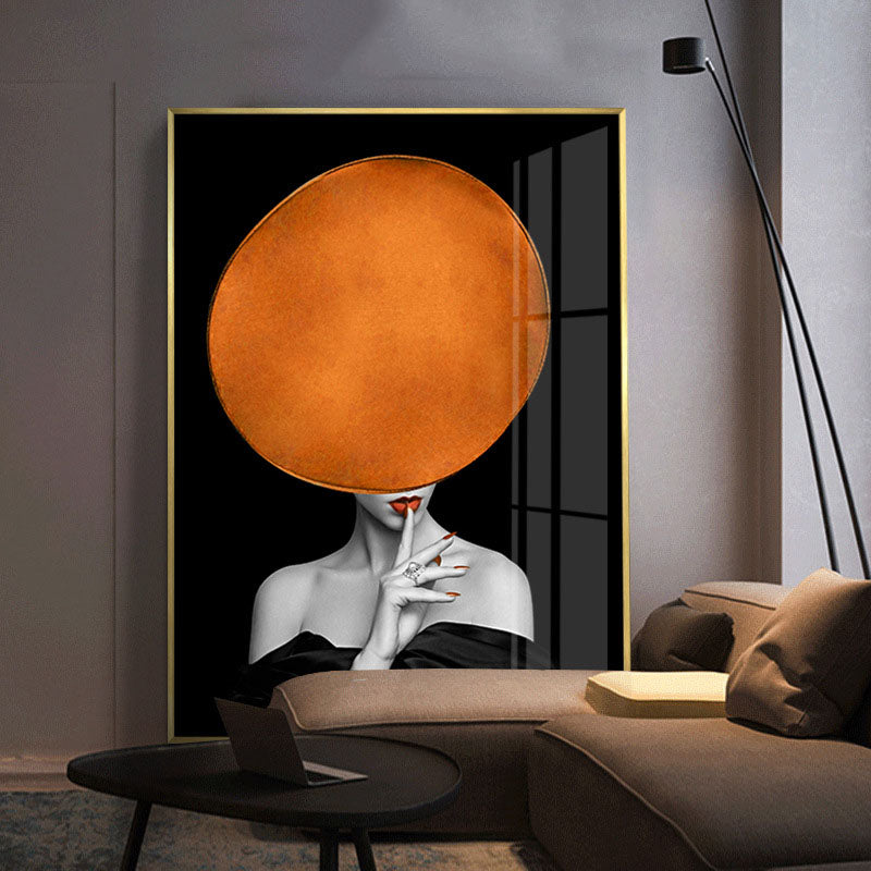 Golden Woman Wall Art - HOMYEA