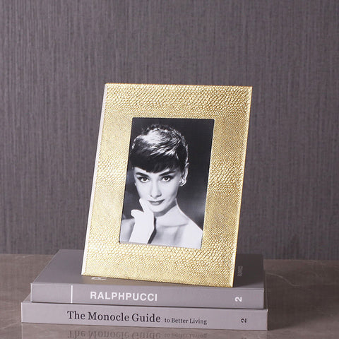 Creative Light Luxury Golden Fashion Glass Photo Frame - lovedécorart