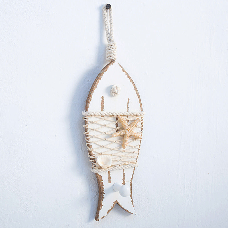 Mediterranean Wooden Fish Hook - HOMYEA