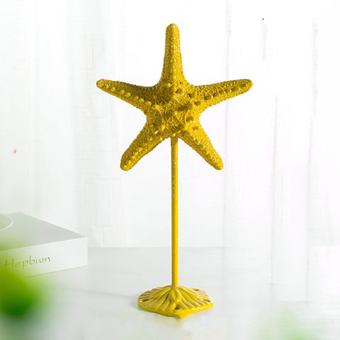 Resin Starfish With Base - HOMYEA