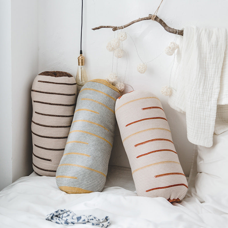 Knitting Cylinder Pillows - HOMYEA