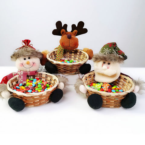 Christmas Storage Candy Basket - HOMYEA