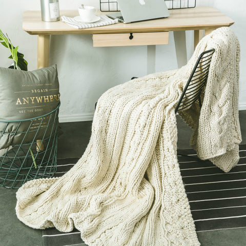 Hand-Woven Blanket - HOMYEA