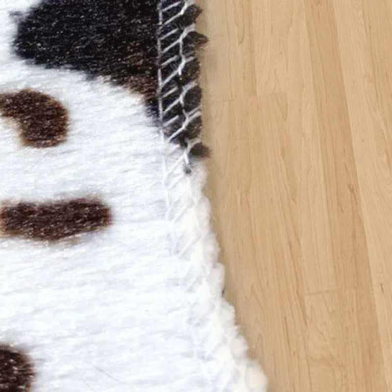 Cow Patterned Polyester Rugs - HOMYEA