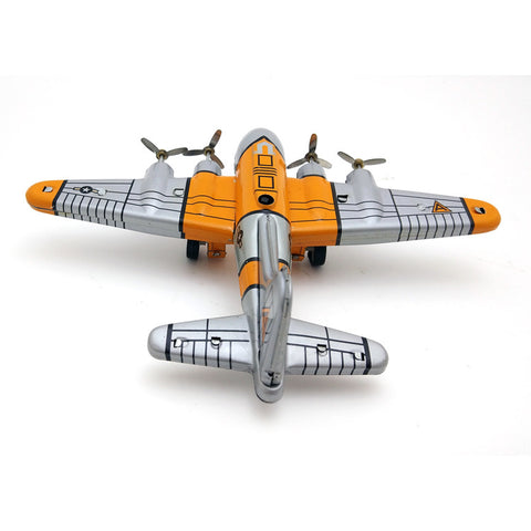 Creative Retro Bombing Plane Tin Wind-up Toy - HOMYEA