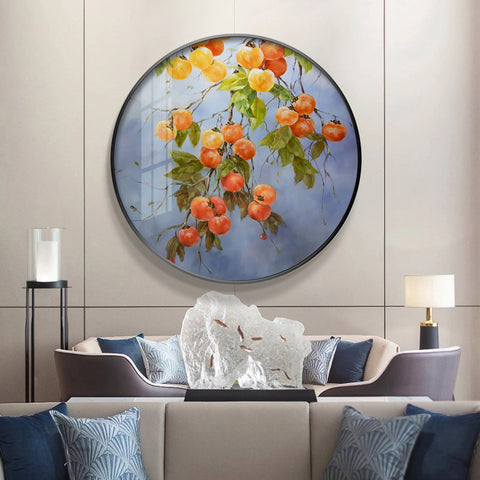 Chinese Persimmon Wall Painting - HOMYEA