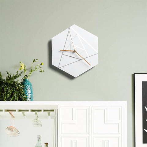 Geometric Design Ceramic Wall Clocks - HOMYEA