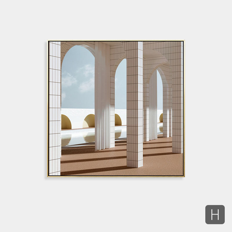 Morandi Architecture Wall Art - HOMYEA