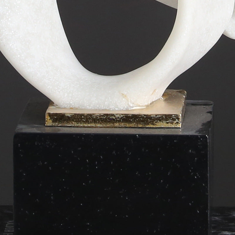 Abstract Resin Ring Sculpture - HOMYEA