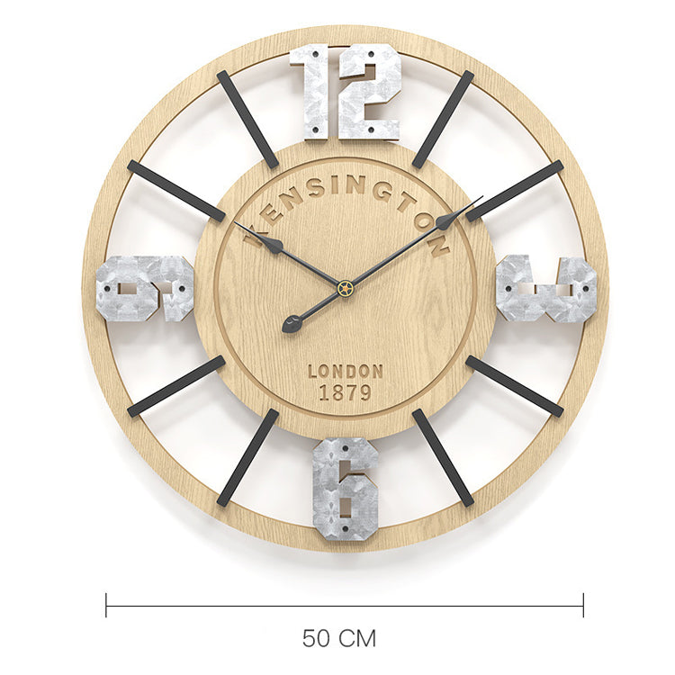 Wooden Wall Clock - HOMYEA