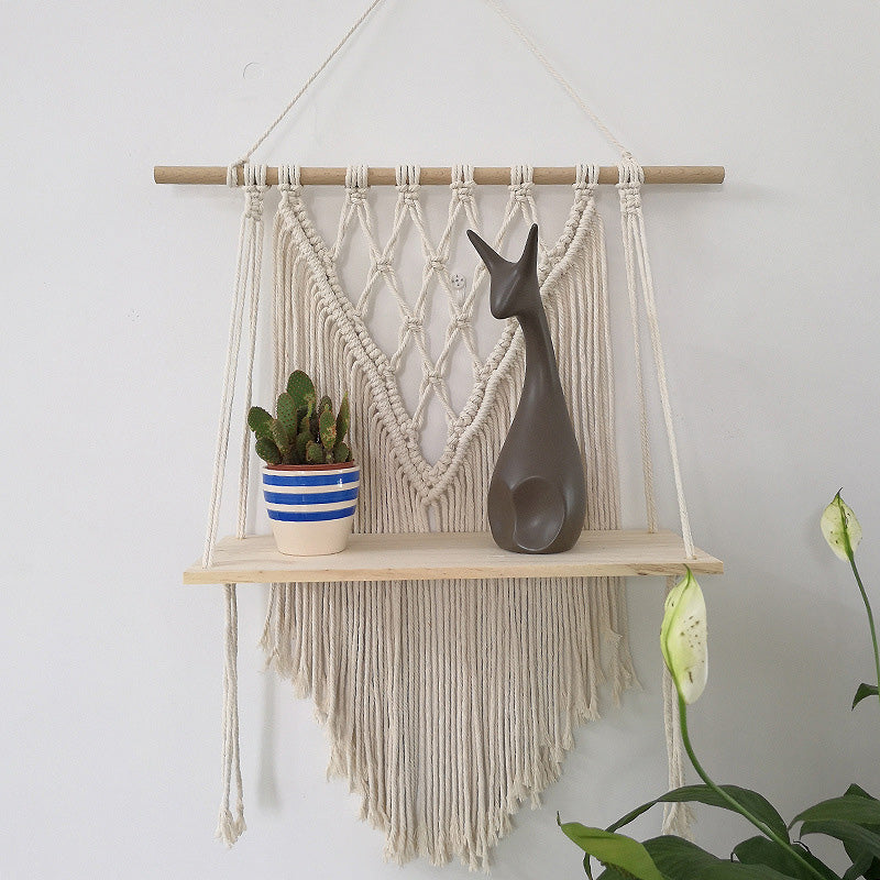 Bohemian Hand Woven Wall Shelf - HOMYEA