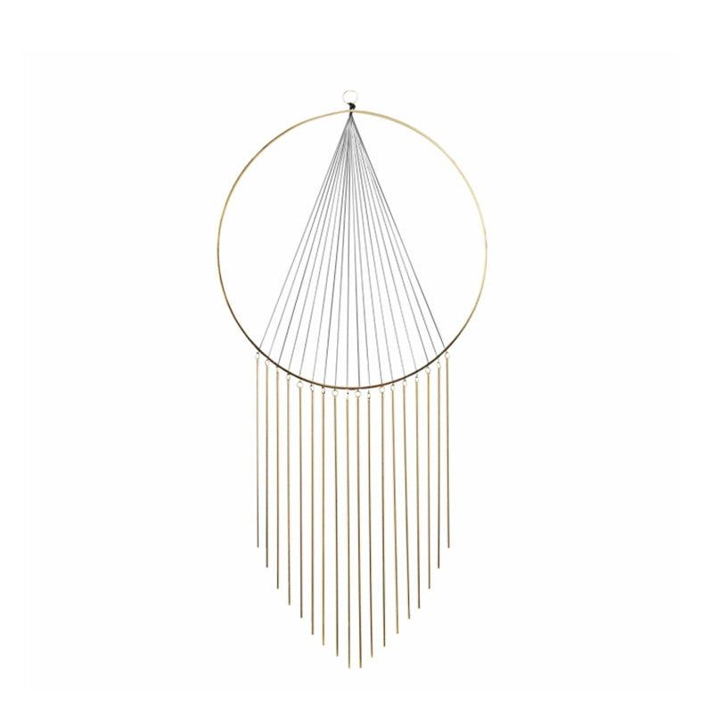 Simple Brass Tassels Wall Hanging - HOMYEA