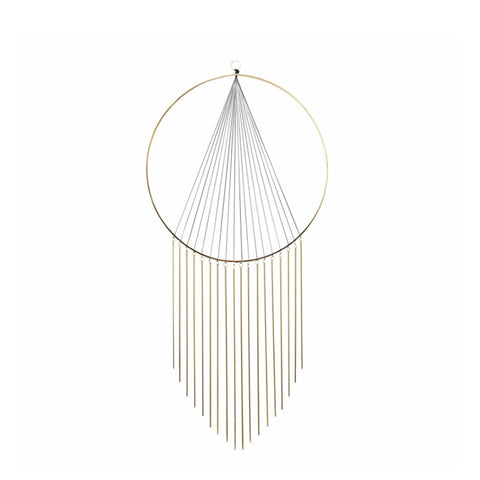 Simple Brass Tassels Wall Hanging - HOMYEA