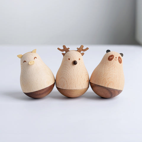 Small Wooden Animal Tumbler - HOMYEA