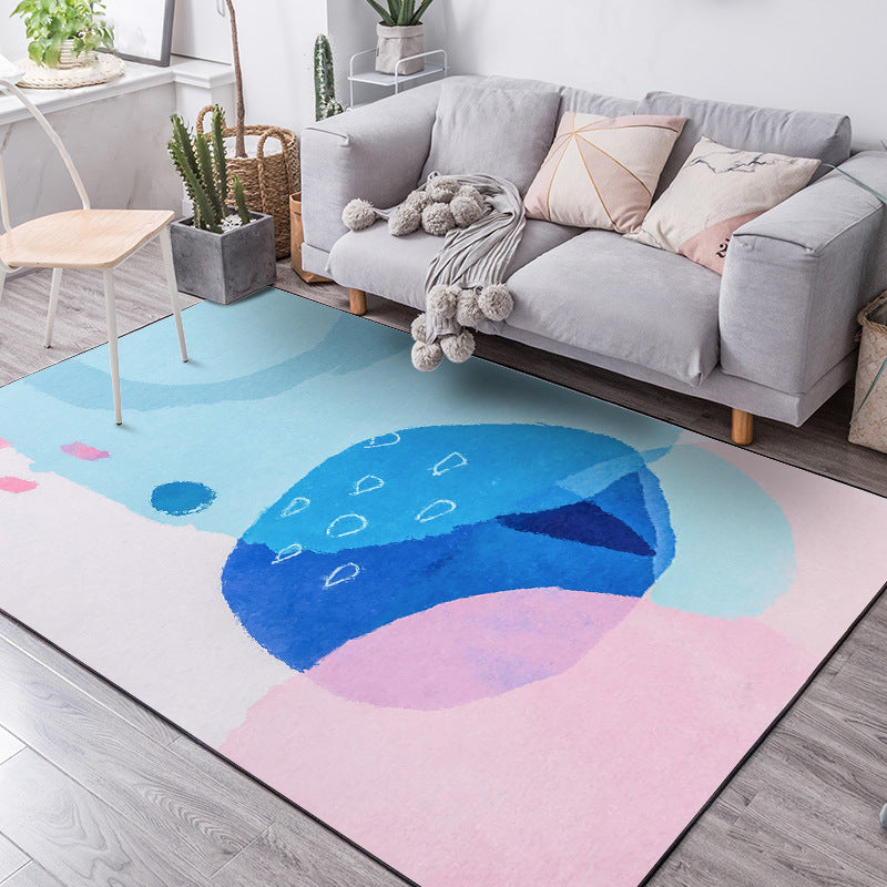 Whale Pattern Rectangular Rugs - HOMYEA