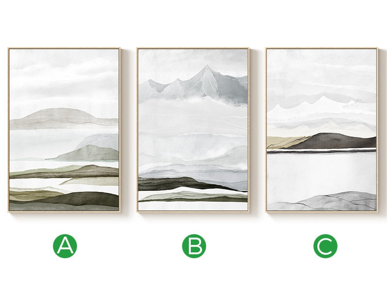 Modern Abstract Landscape Wall Art - HOMYEA