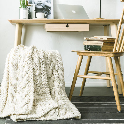 Hand-Woven Blanket - HOMYEA