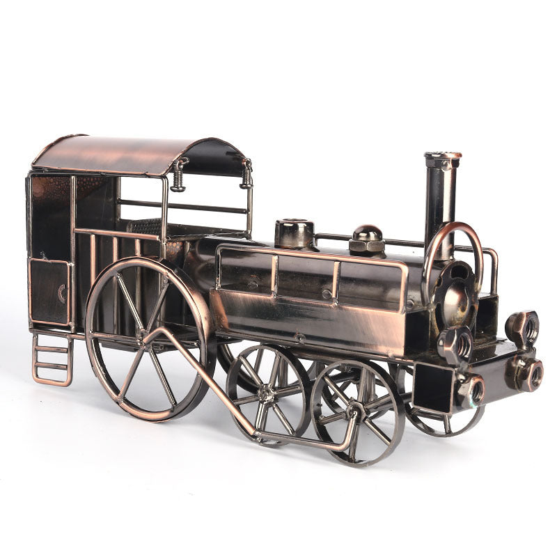 Steam Locomotive Model Decor Object - HOMYEA