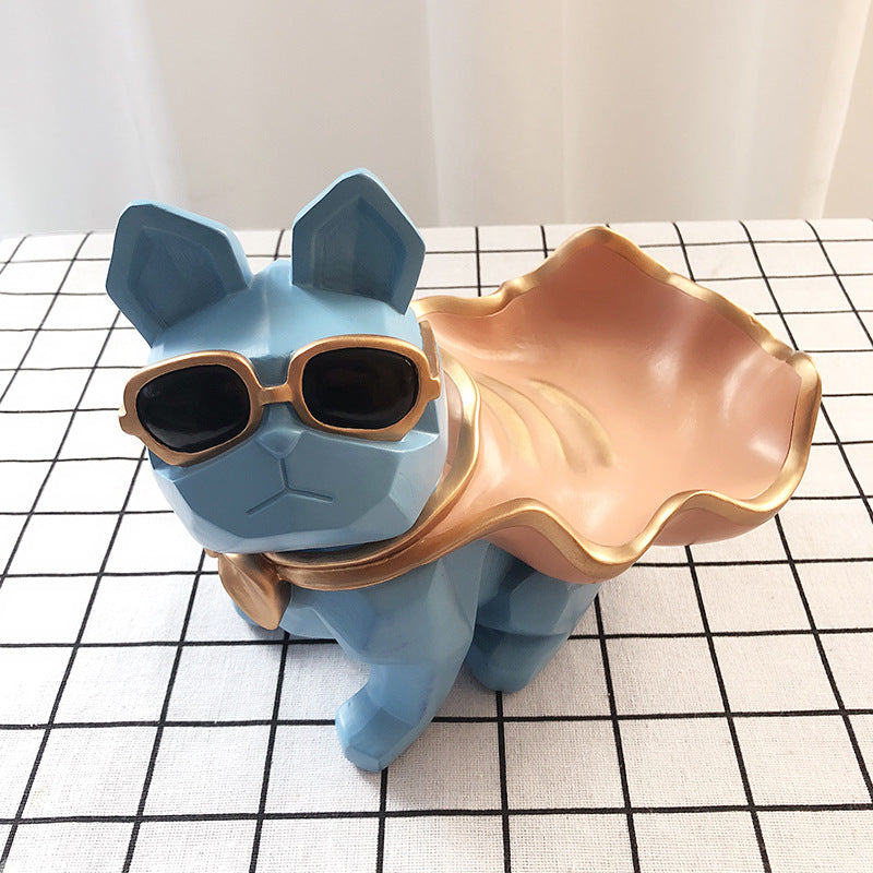 French Bulldog Storage Basket Crafts - HOMYEA