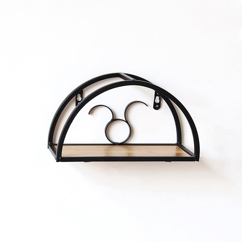 Iron Semicircle Wall Shelves - HOMYEA