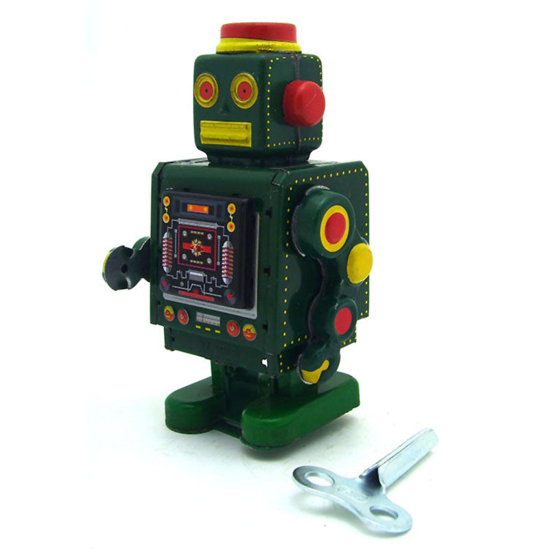 Robot Nostalgic Photography Props Tin Wind-up Toy - HOMYEA