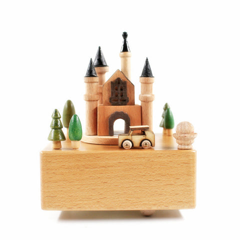 Magic Castle Wood Music Boxes - HOMYEA