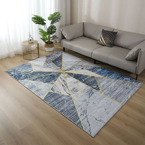 Marbled Rectangular Rugs - HOMYEA