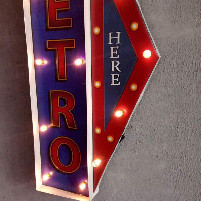 Vintage Metal Signage LED Lights - HOMYEA