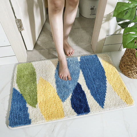 Rectangular Rugs With Colorful Leaves - HOMYEA