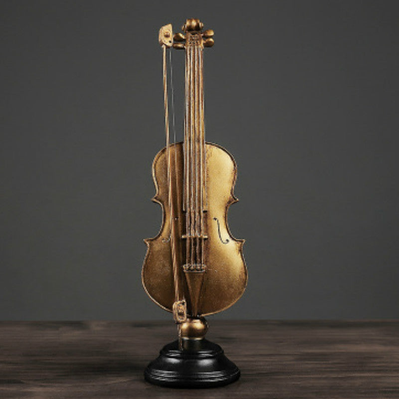 Retro Musical Instrument Sculpture - HOMYEA