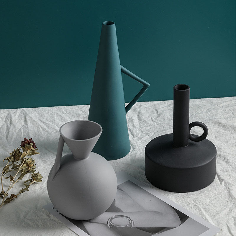 Geometric Model Ceramic Vases - HOMYEA